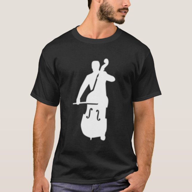 Kontrabass Double Bass Player T-Shirt (Vorderseite)