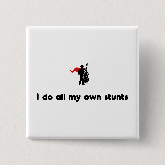 Kontrabass-Held Button (Vorderseite)