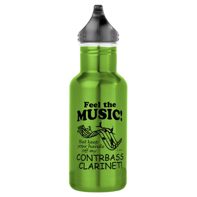 Kontrabass-Klarinette fühlen die Musik Edelstahlflasche (Rechts)