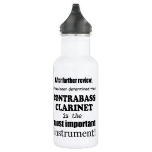 Kontrabass-Klarinette wichtigstes Instrument Edelstahlflasche