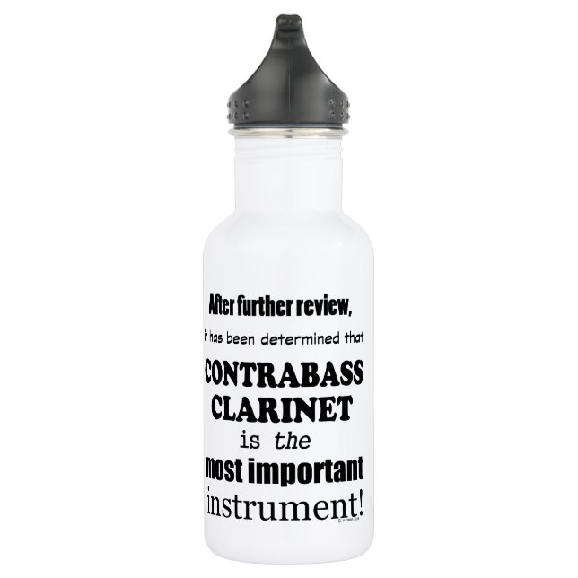 Kontrabass-Klarinette wichtigstes Instrument Edelstahlflasche (Rechts)