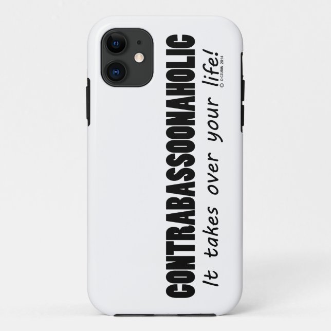 Kontrabassoonaholisches Leben Case-Mate iPhone Hülle (Rückseite)