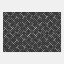 Kontrast Elegance: Monochrome magische Geschenkwra Geschenkpapier Set