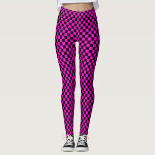 Kontrast-Karo: Fett Grid Leggings