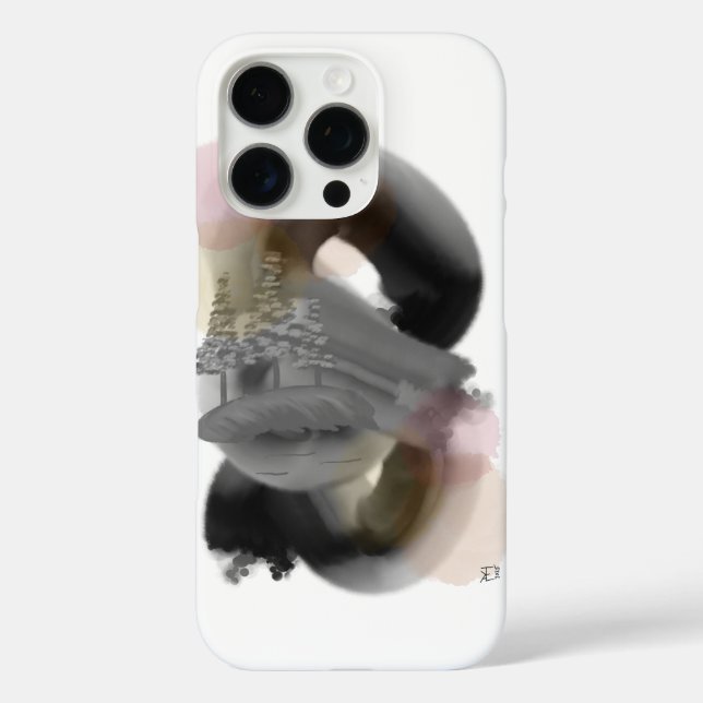 Kontrast Minimal Abstrakt Art iPhone 16 Pro Fall Hülle (Rückseite)