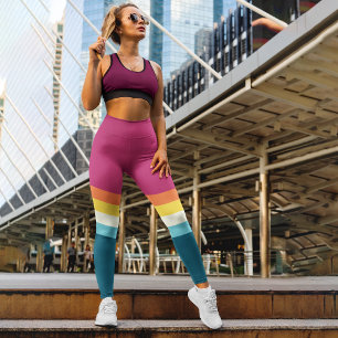 Kontrast Vintage Capri Leggings