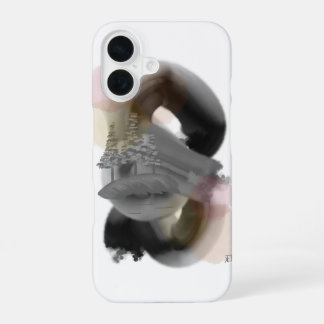 Kontrastminimale Abstrakte Art iPhone 16 Fall Hülle