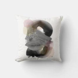 Kontrastminimale Abstrakte Artwork-Kissen Kissen