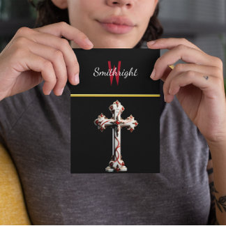 Kontrastreiche Harmonie: Weißes und Rotes Kreuz au Postkarte