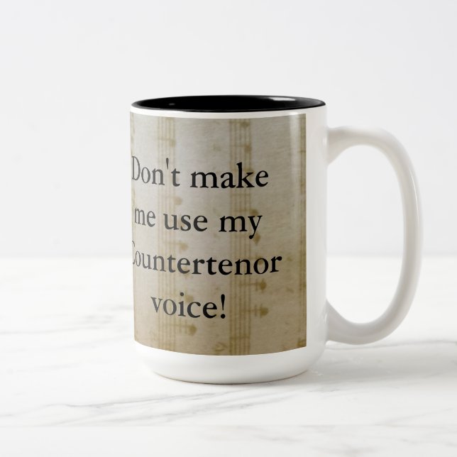 Kontratenorschale Zweifarbige Tasse (Rechts)