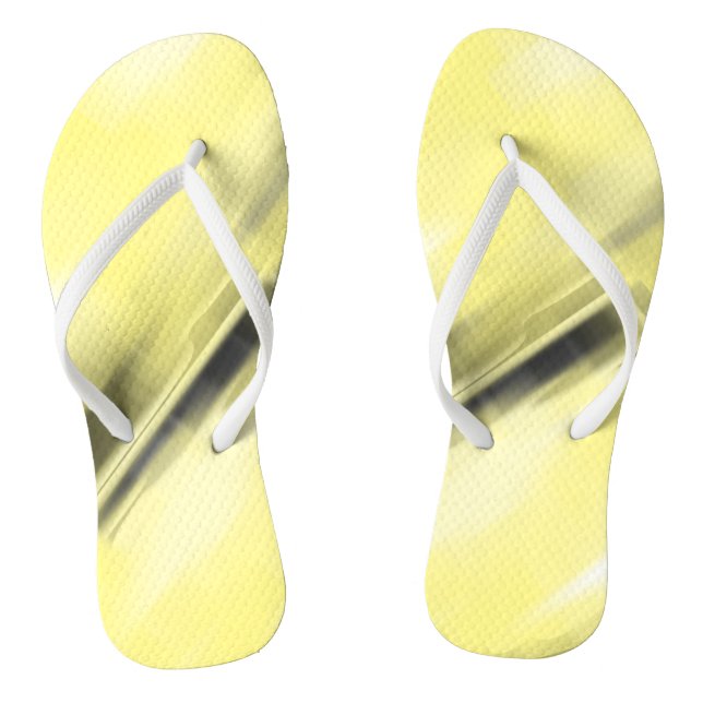 Kontratrastgelbe und schwarze Lackierformen Flip Flops (Fußbett)