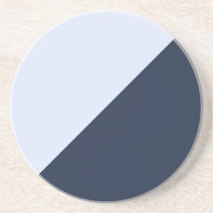 Kontratratraste von Light Sky Blue und Dark Navy B Getränkeuntersetzer