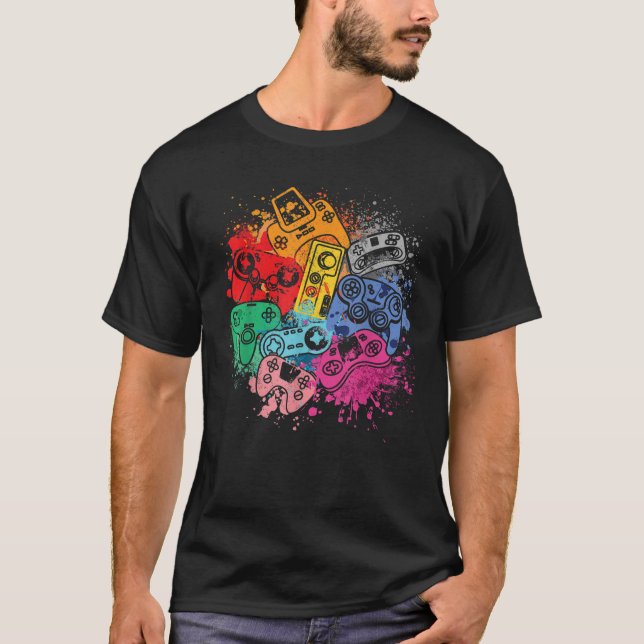 Kontrolle aller Dinge durch Videospiel-Controller- T-Shirt (Vorderseite)