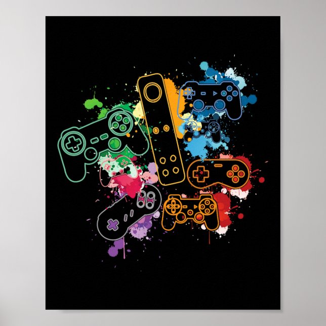 Kontrolle aller Dinge mit dem Videospielcontroller Poster (Vorne)