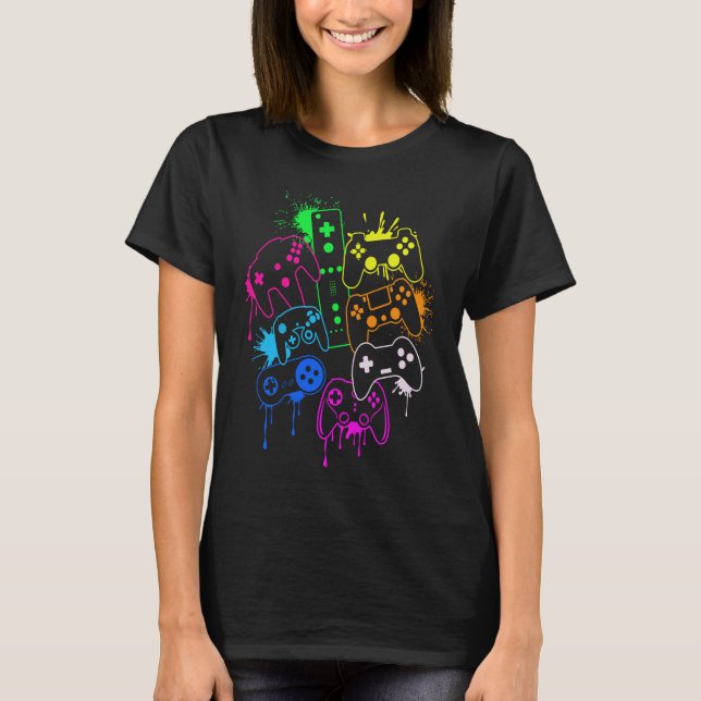 Kontrolle aller Video-Game-Controller 4 T-Shirt (Vorderseite)