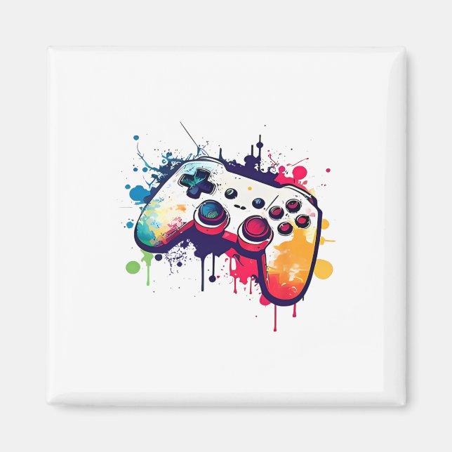 Kontrolle aller Videospielcontroller-Gamer Magnet (Vorne)