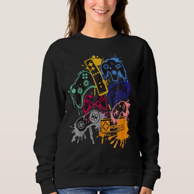 Kontrolle aller Videospielcontroller Sweatshirt (Vorderseite)