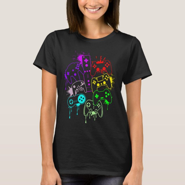 Kontrolle aller Videospielcontroller von Things T-Shirt (Vorderseite)