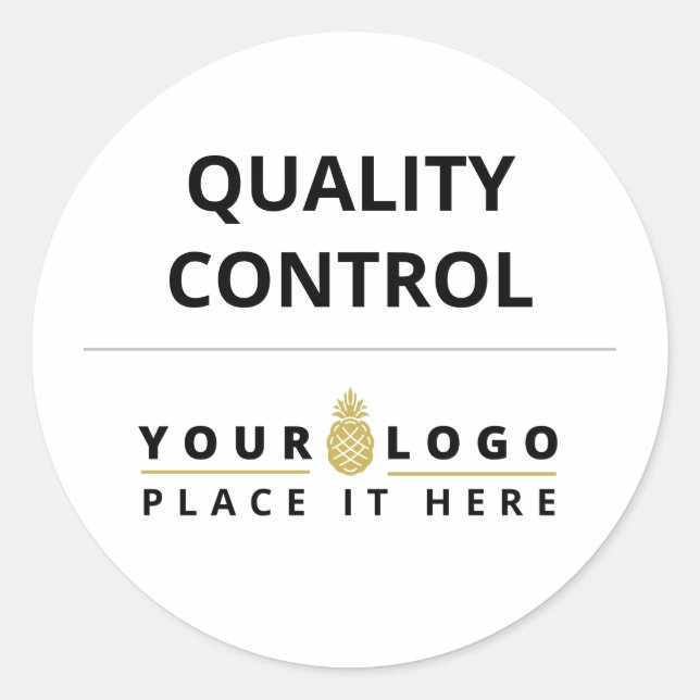 Kontrolle der Logo-Qualität Runder Aufkleber (Vorderseite)