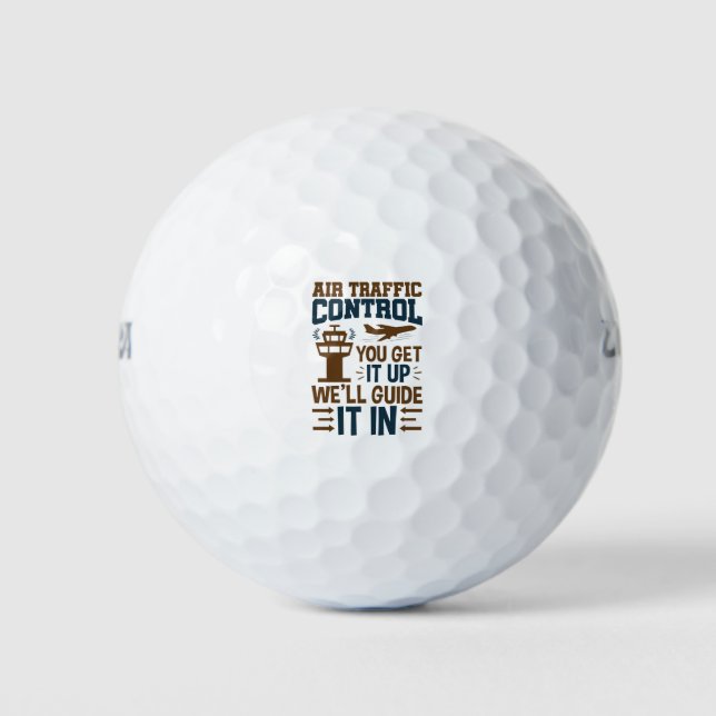 Kontrolle des Luftverkehrs, die Sie hinaufbekommen Golfball (Vorderseite)