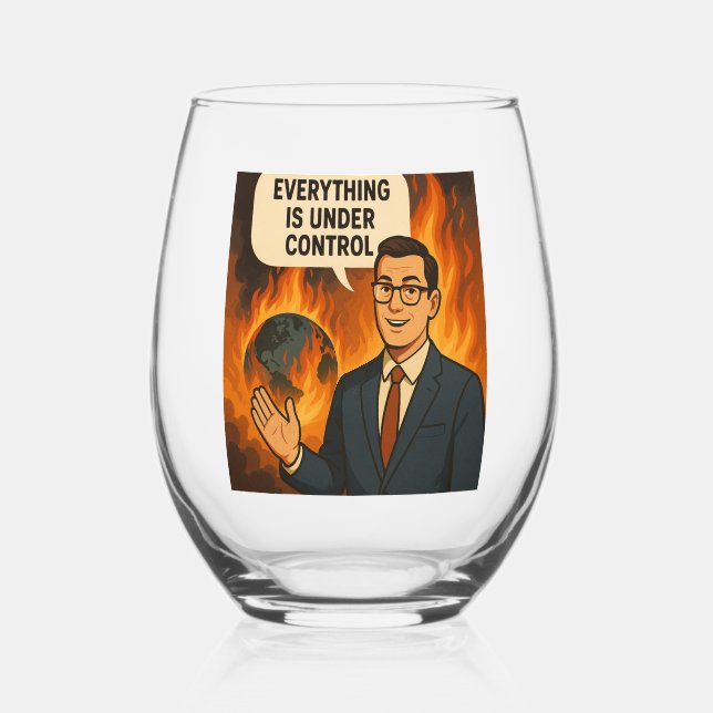 Kontrolle Edelstahlglas Weinglas Ohne Stiel (Rückseite)
