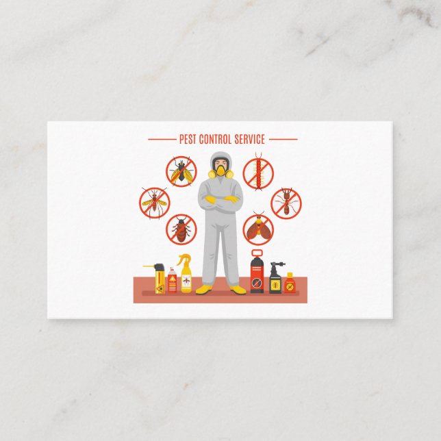 Kontrolle-Exterminierungsdienst Visitenkarte (Vorderseite)