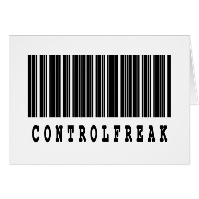 Kontrolle-Freak-Barcode-Design (Vorderseite (Horizontal))