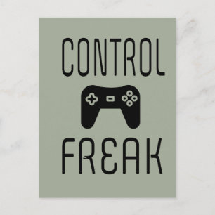Kontrolle Freak Video Game Gamer Postkarte