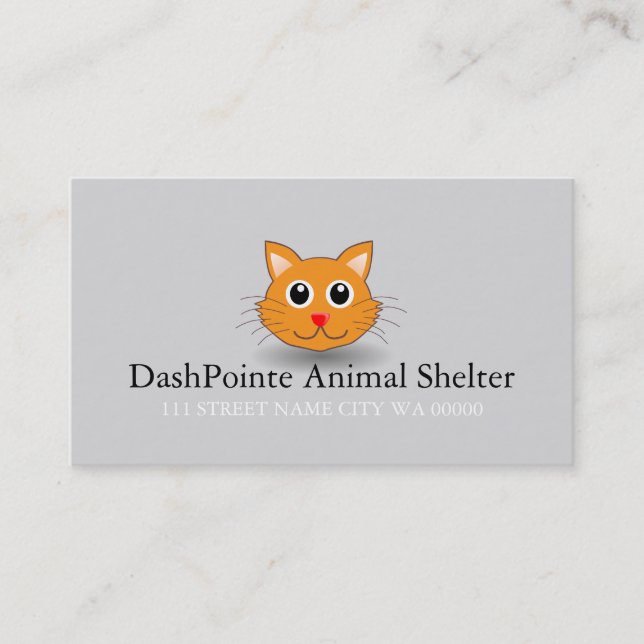 Kontrolle für Heimtiere Cat Business Card Visitenkarte (Vorderseite)