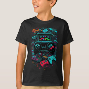 Kontrolle Gamer Video Game Controller 14 T-Shirt