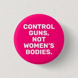 Kontrolle Gewehre Nicht Frauenkörper weiß, heiß ro Button