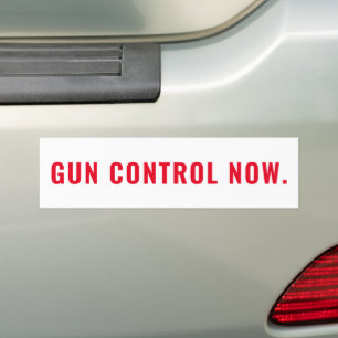 Kontrolle jetzt minimalistischer Text weiß und rot Autoaufkleber