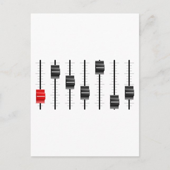 Kontrolle- oder Grafikplatine - Schieberegler oder Postkarte (Vorderseite)