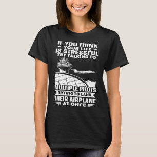 Kontrolle Traffic Costume Fluglotsen T-Shirt