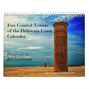 Kontrolle-Türme des Delaware-Küstenkalenders Kalender