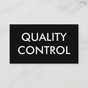 Kontrolle Visitenkarte