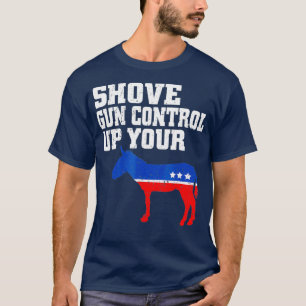Kontrolle von Schusswaffen auf dem zweiten T-Shirt
