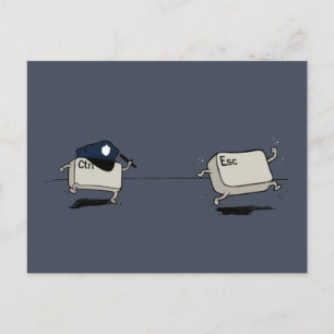 Kontrolle vs. Escape Postkarte