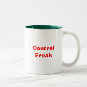 Kontrollen-Freak Zweifarbige Tasse