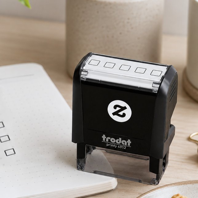 Kontrollkästchen-Liste Selbstfärbestempel Permastempel (Handy stamp for your 5 daily task list)