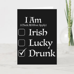 Kontrollkästchen St. Patricks Day Karte