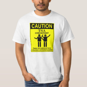Kontrollpunkt-T - Shirt der Vorsicht-TSA