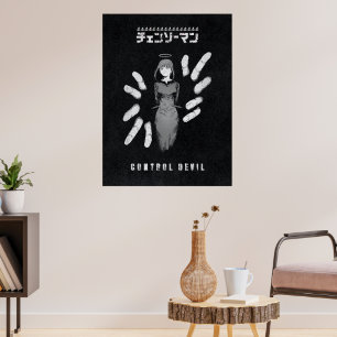Kontrollteufel – Dark Anime Makima Illustration Poster