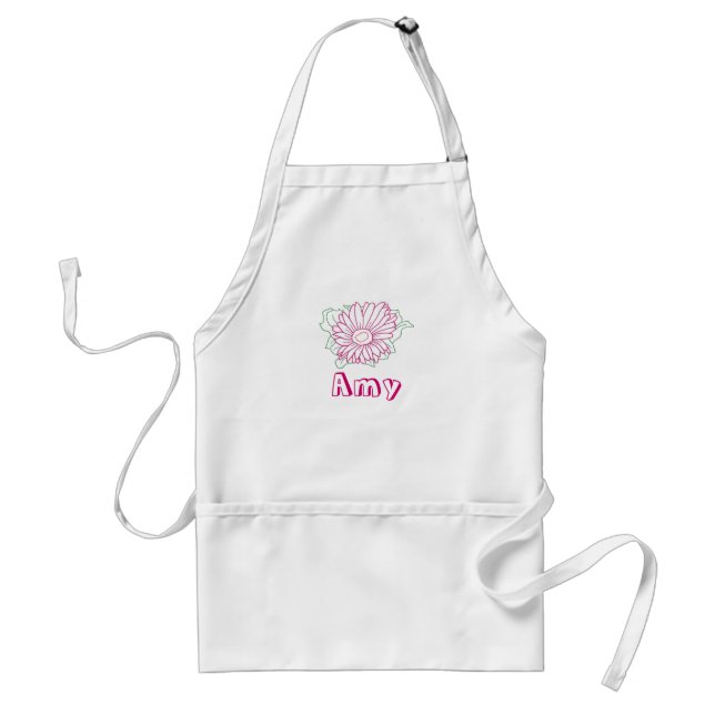 Kontur Art - Fuchsia daisy, Amy Coloring Schürze (Vorne)