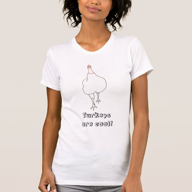 Kontur Art, Türkei Strut, Truthähne sind cooles He T-Shirt (Vorderseite)