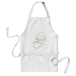 Kontur art zeichn - Weihnachts-Weihnachtsmann-Schü Schürze