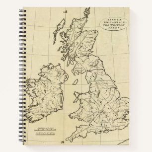 Kontur Britische Inseln Notizbuch