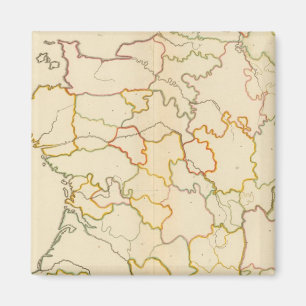 Kontur der kleinen französischen Flüsse Magnet