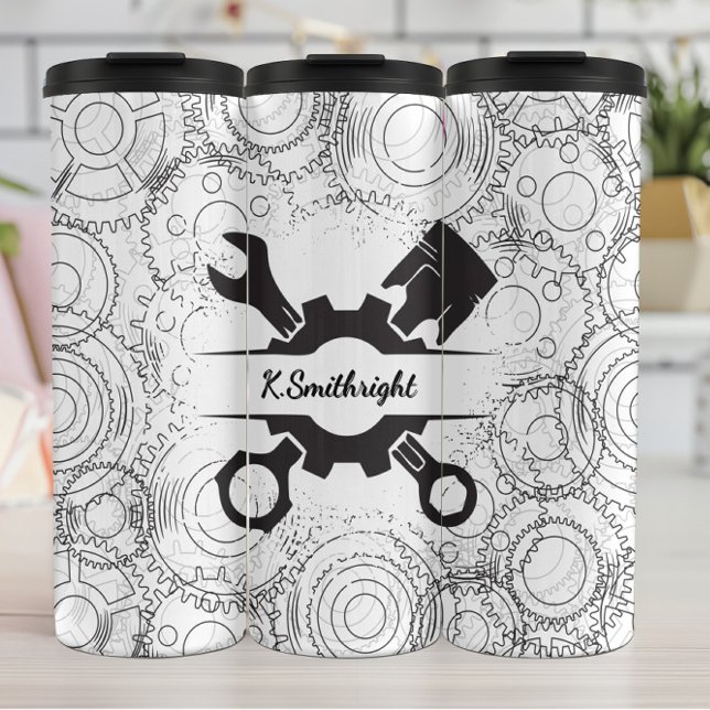 Kontur der Kolbenstange Thermosbecher (Von Creator hochgeladen)