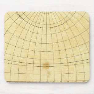 Kontur der östlichen Hemisphäre Mousepad